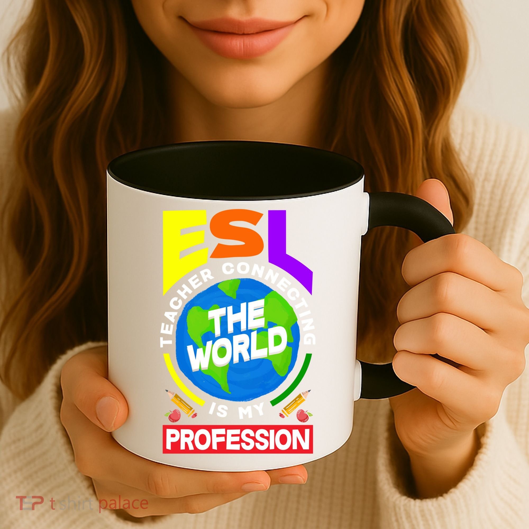 Esl Teacher Linguist Multilingual Teaching Profession Great Gift Coffee Mug