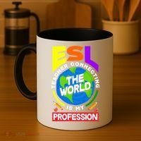 Esl Teacher Linguist Multilingual Teaching Profession Great Gift Coffee Mug thumb 4