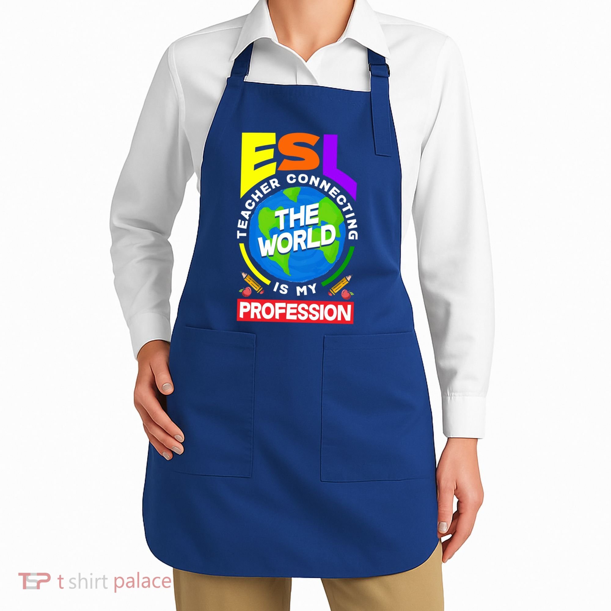 Esl Teacher Linguist Multilingual Teaching Profession Great Gift Apron