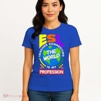 Esl Teacher Linguist Multilingual Teaching Profession Great Gift Women's T-Shirt thumb 4