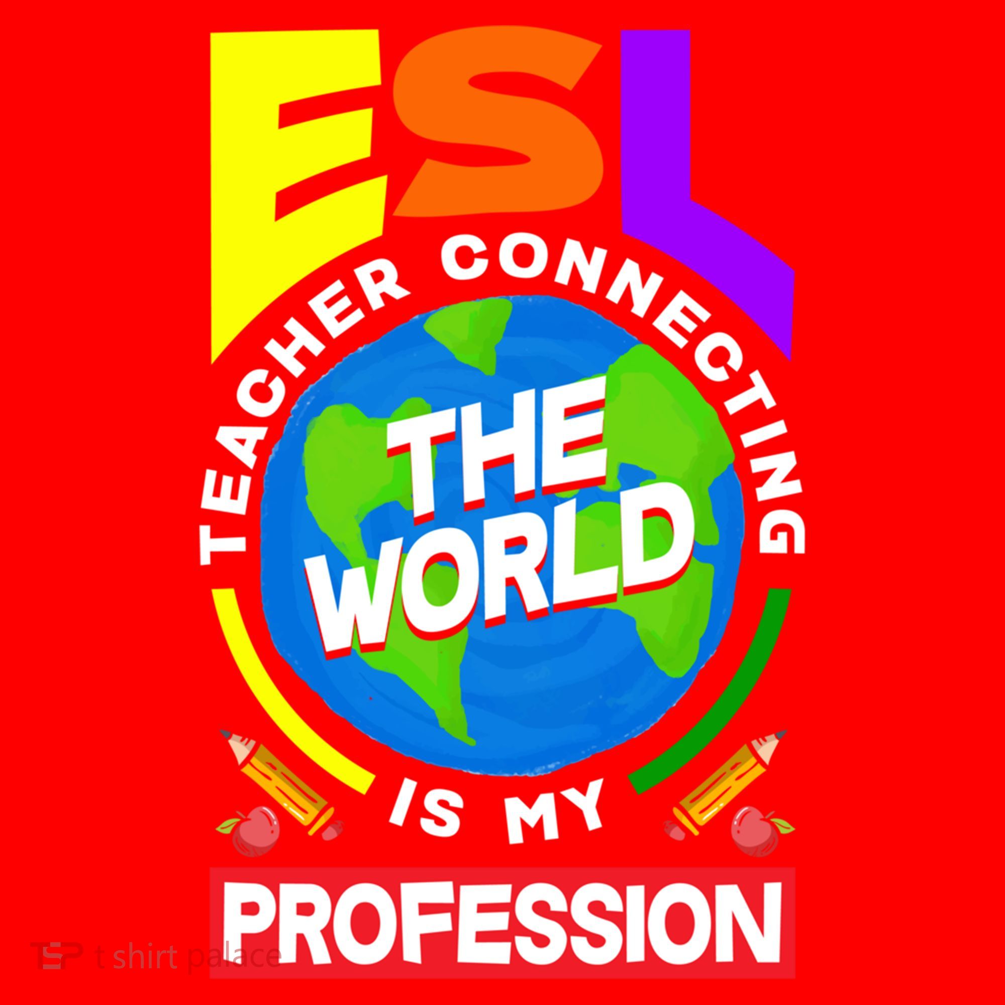 Esl Teacher Linguist Multilingual Teaching Profession Great Gift Santa Hat