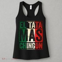 El Tata Mas Chingon Funny Grandpa Mexican Flag Spanish Dad Women's Tank Top thumb 3