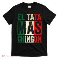 El Tata Mas Chingon Funny Grandpa Mexican Flag Spanish Dad T-Shirt thumb 0