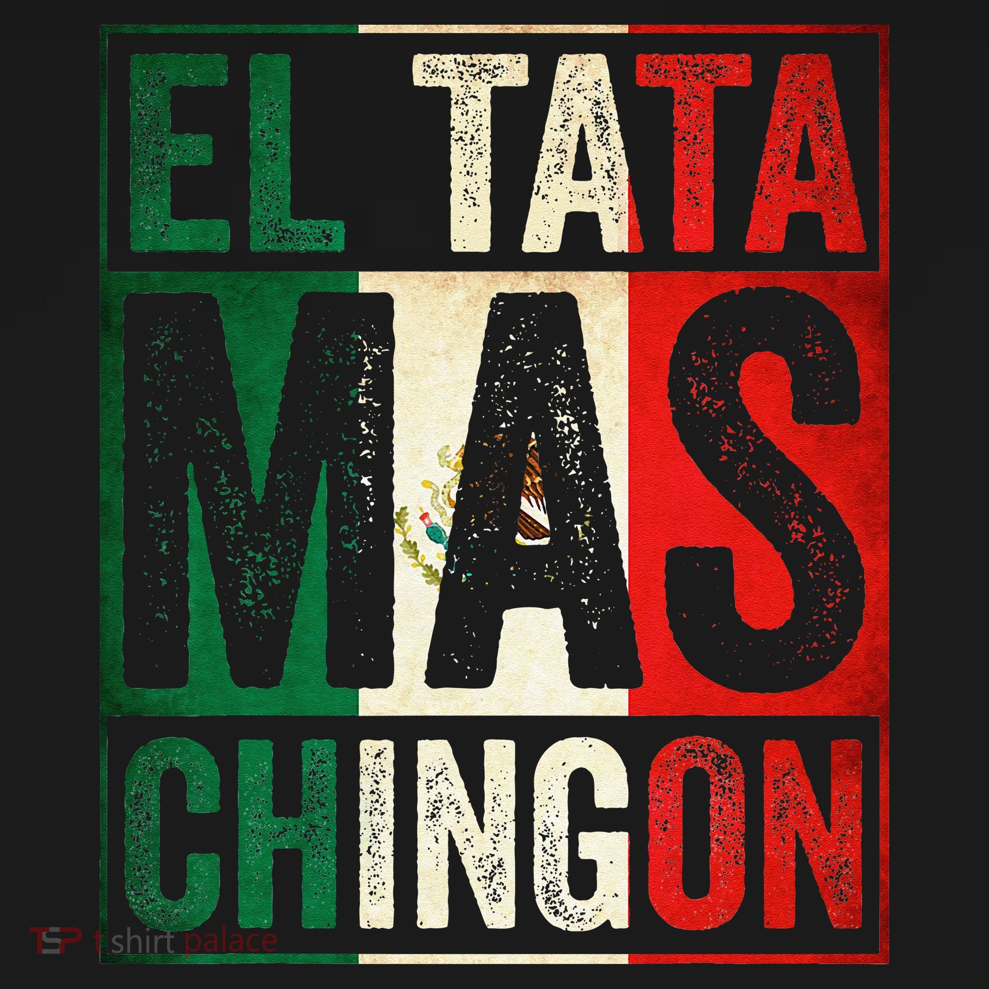 El Tata Mas Chingon Funny Grandpa Mexican Flag Spanish Dad Women's Tank Top