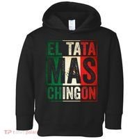 El Tata Mas Chingon Funny Grandpa Mexican Flag Spanish Dad Toddler Hoodie thumb 0