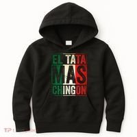 El Tata Mas Chingon Funny Grandpa Mexican Flag Spanish Dad Kids Hoodie thumb 0