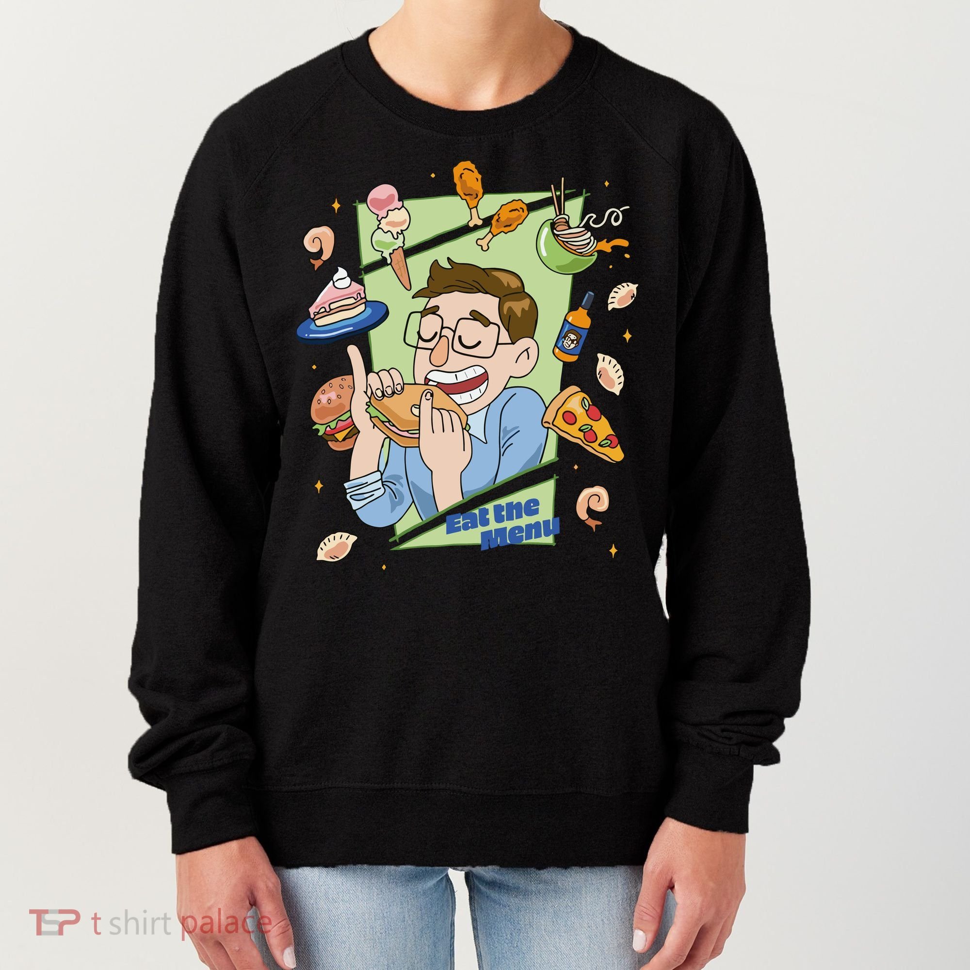 Eat The Menu KeithS Food Bounty Women's Sweatshirt