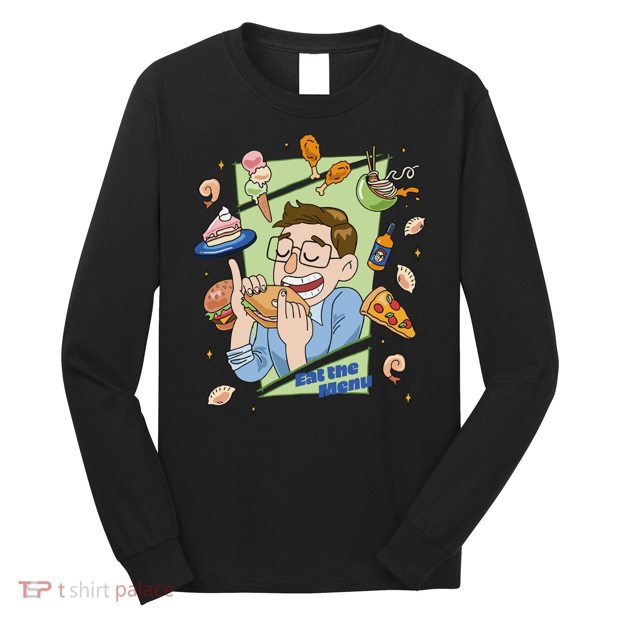 Eat The Menu KeithS Food Bounty Long Sleeve Shirt