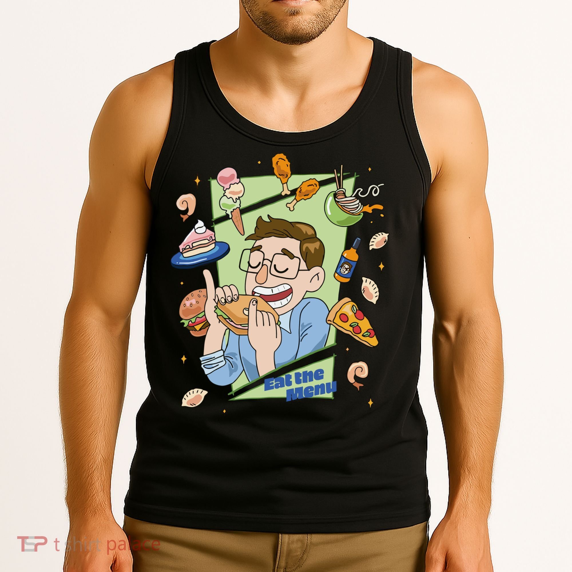 Eat The Menu KeithS Food Bounty Tank Top