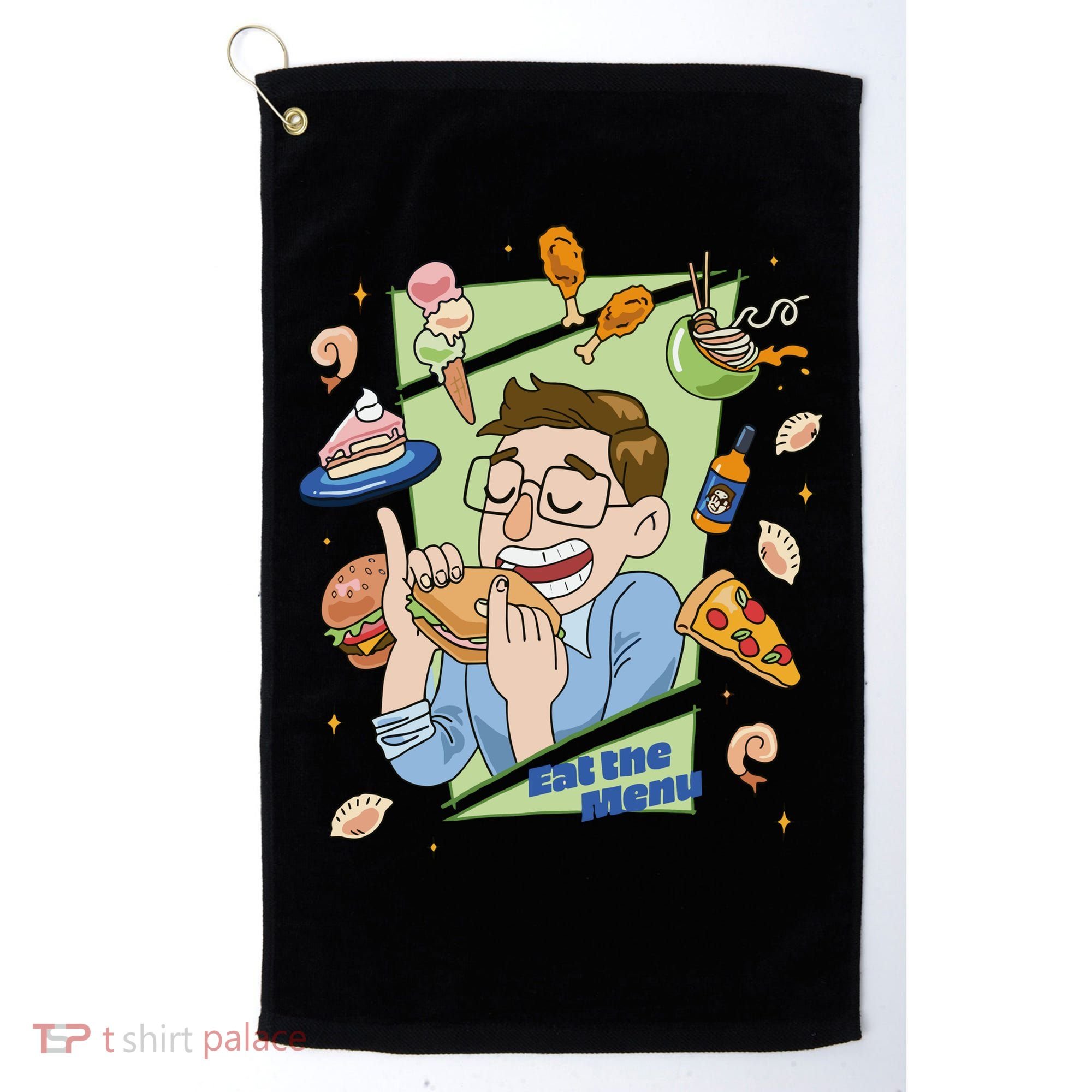 Eat The Menu KeithS Food Bounty Golf Towel