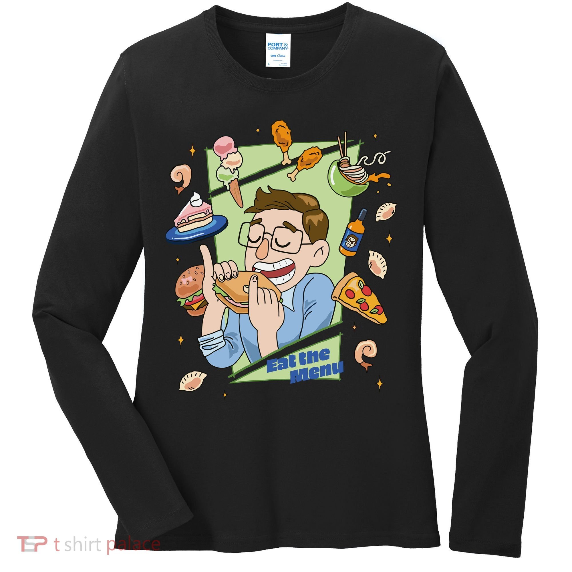 Eat The Menu KeithS Food Bounty Women's Long Sleeve Shirt