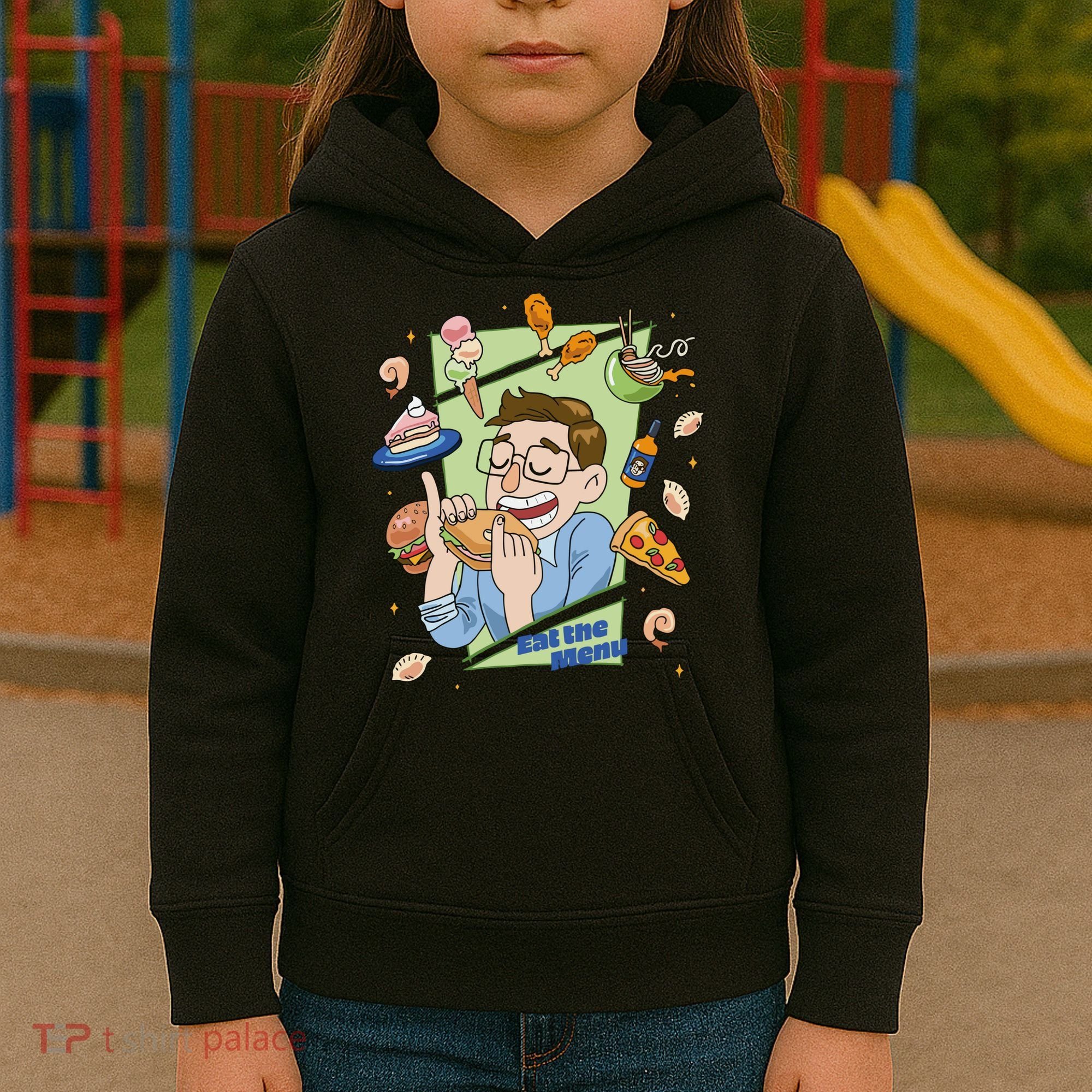 Eat The Menu KeithS Food Bounty Kids Hoodie