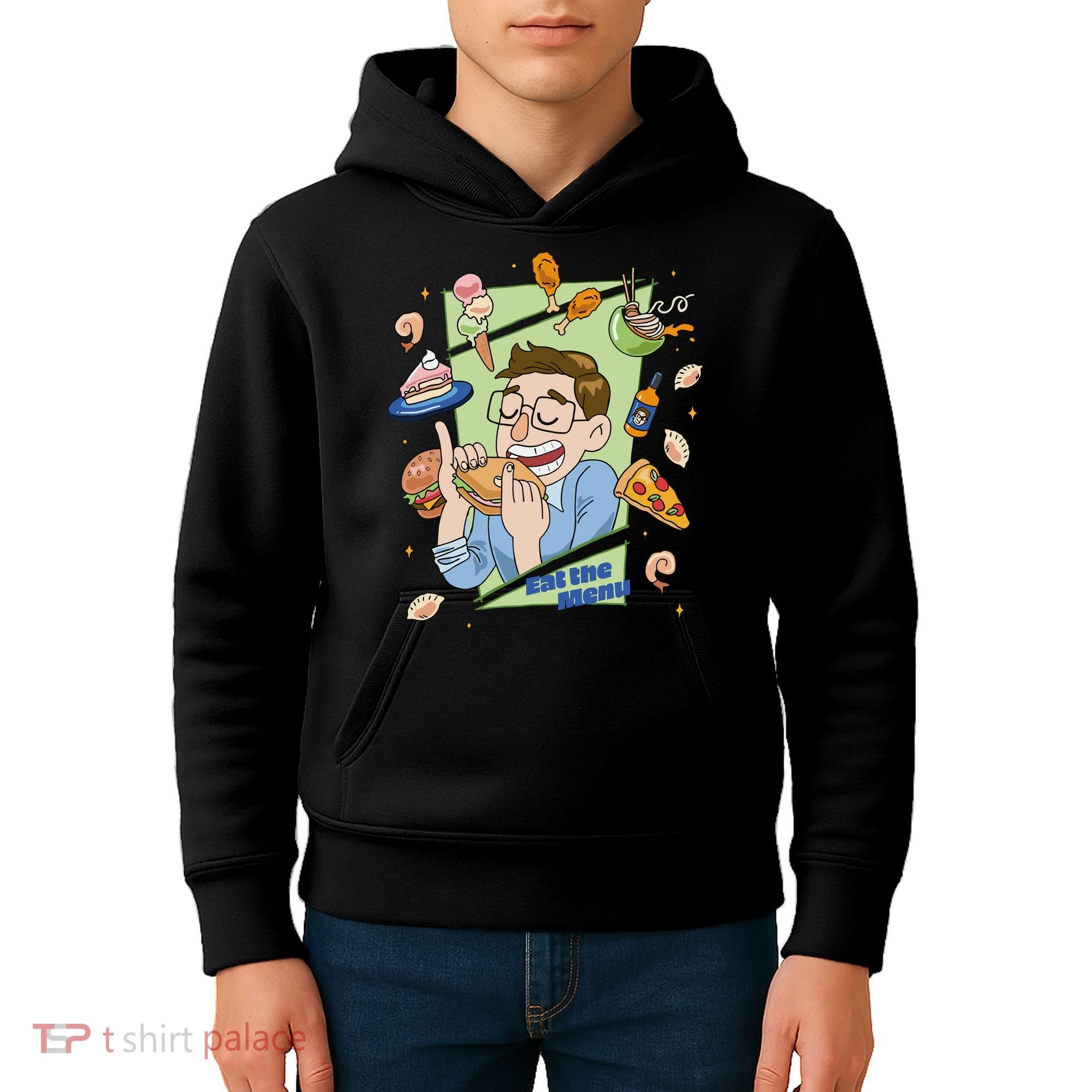 Eat The Menu KeithS Food Bounty Kids Hoodie