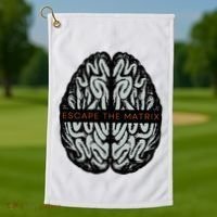 Escape The Matrix Golf Towel thumb 1