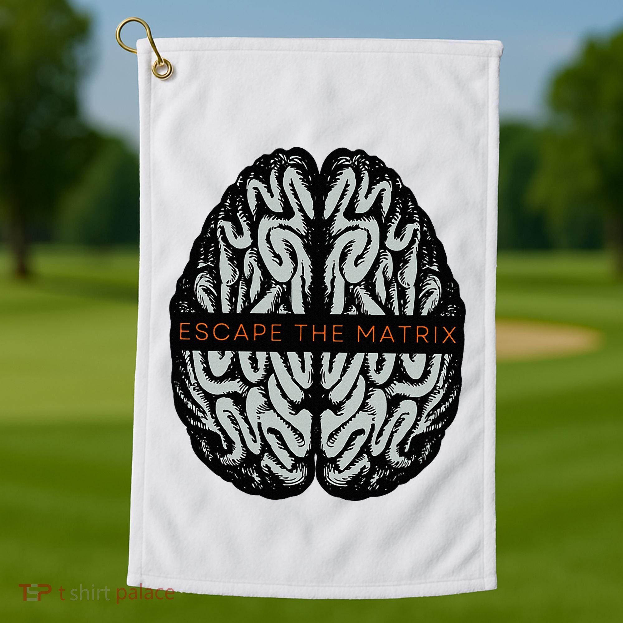 Escape The Matrix Golf Towel