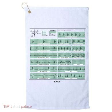 EKG Training Mug Golf Towel