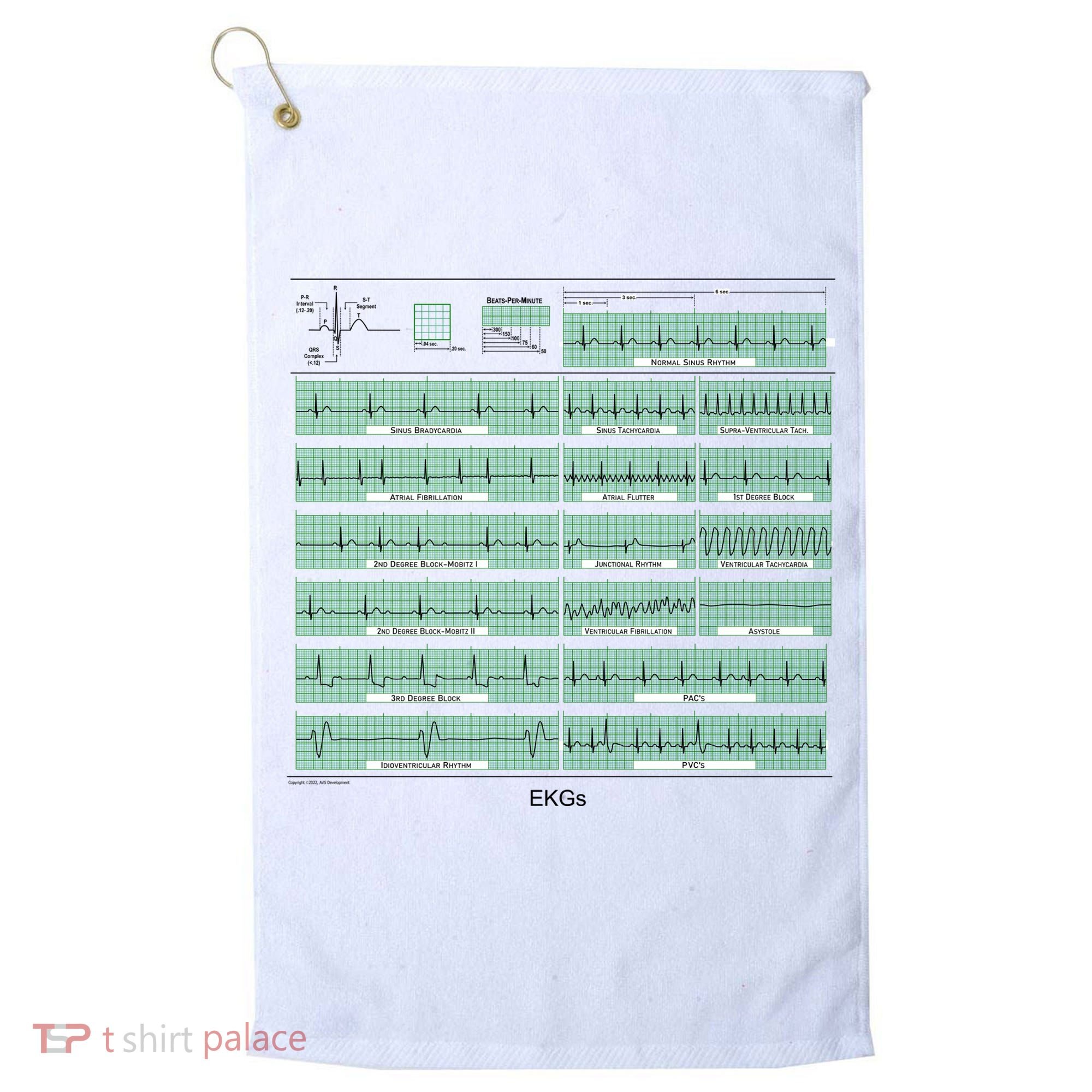 EKG Training Mug Golf Towel