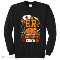 Er Thanksgiving Nurse Crew Emergency Room Icu Er Nicu Funny Sweatshirt thumb 0