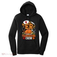 Er Thanksgiving Nurse Crew Emergency Room Icu Er Nicu Funny Women's Hoodie thumb 0