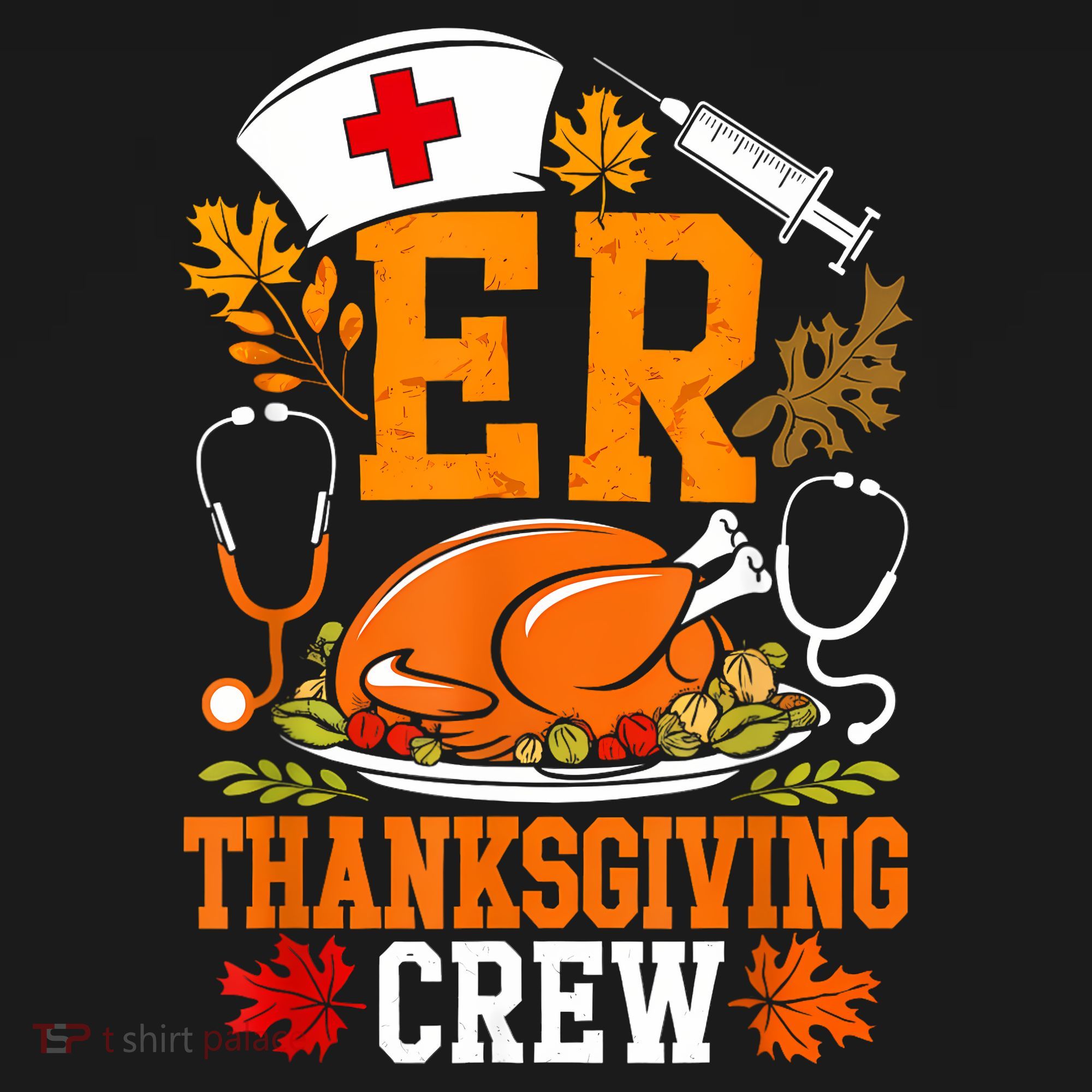Er Thanksgiving Nurse Crew Emergency Room Icu Er Nicu Funny Women's Tank Top