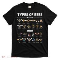 Educational Types Of Bees Chart For Bee Lovers T-Shirt thumb 0