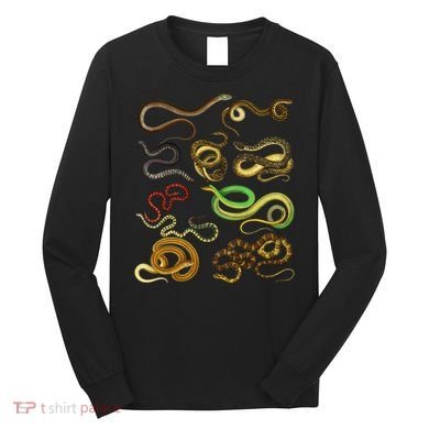 Educational Types Of Snake Gift Long Sleeve Shirt