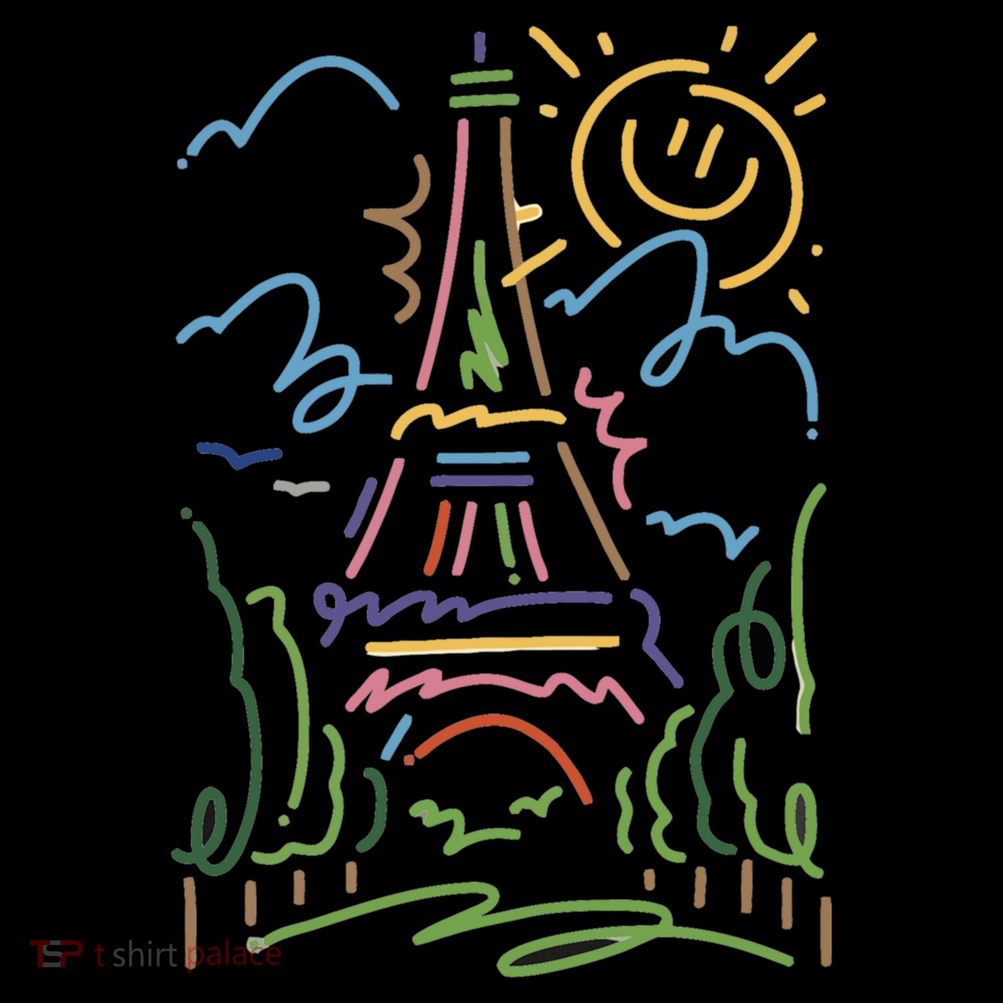 Eiffel Tower Paris Cool Gift Hand Painted Paris France Coffee Mug