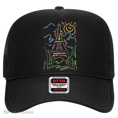 Eiffel Tower Paris Cool Gift Hand Painted Paris France Hat