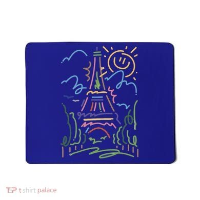 Eiffel Tower Paris Cool Gift Hand Painted Paris France Mousepad