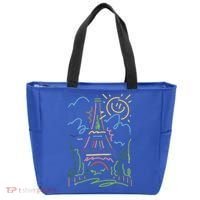 Eiffel Tower Paris Cool Gift Hand Painted Paris France Tote Bag thumb 0