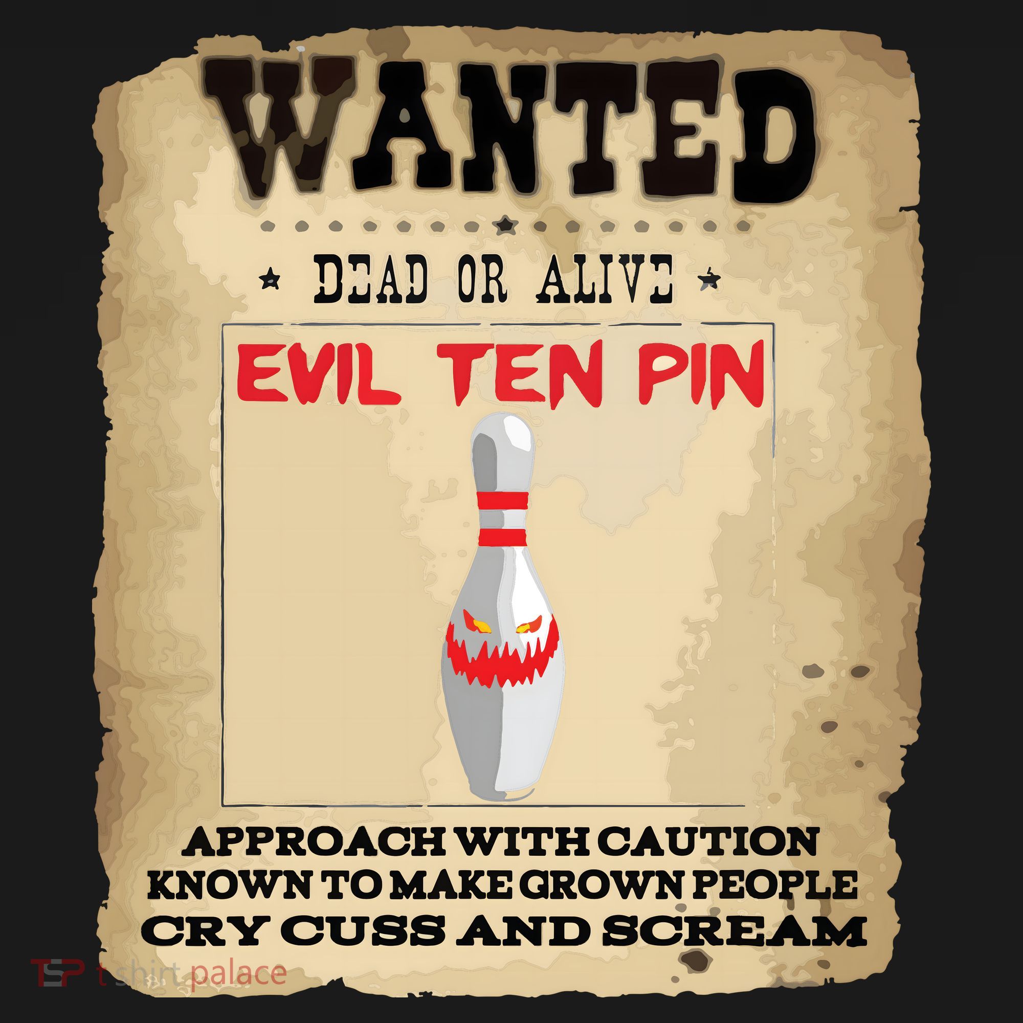 Evil Ten Pin 10 Funny Bowling Backpack