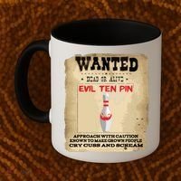 Evil Ten Pin 10 Funny Bowling Coffee Mug thumb 2