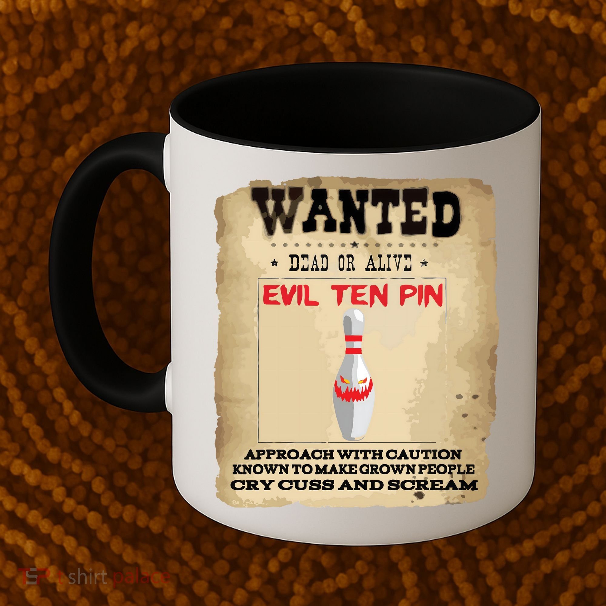 Evil Ten Pin 10 Funny Bowling Coffee Mug