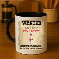 Evil Ten Pin 10 Funny Bowling Coffee Mug thumb 4