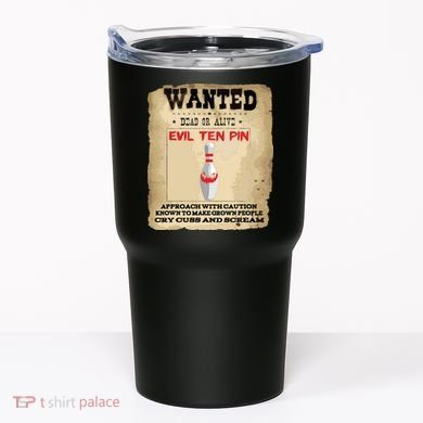Evil Ten Pin 10 Funny Bowling Tumbler
