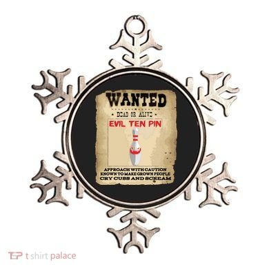 Evil Ten Pin 10 Funny Bowling Ornament