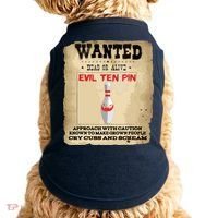 Evil Ten Pin 10 Funny Bowling Doggie Tank thumb 0