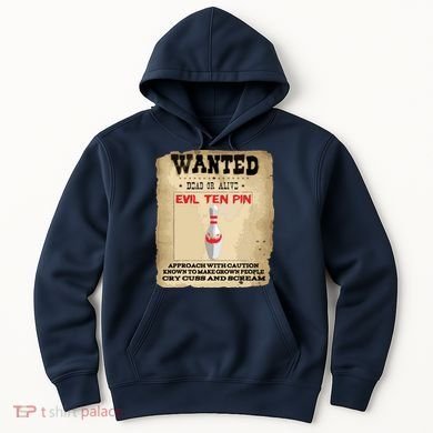 Evil Ten Pin 10 Funny Bowling Hoodie