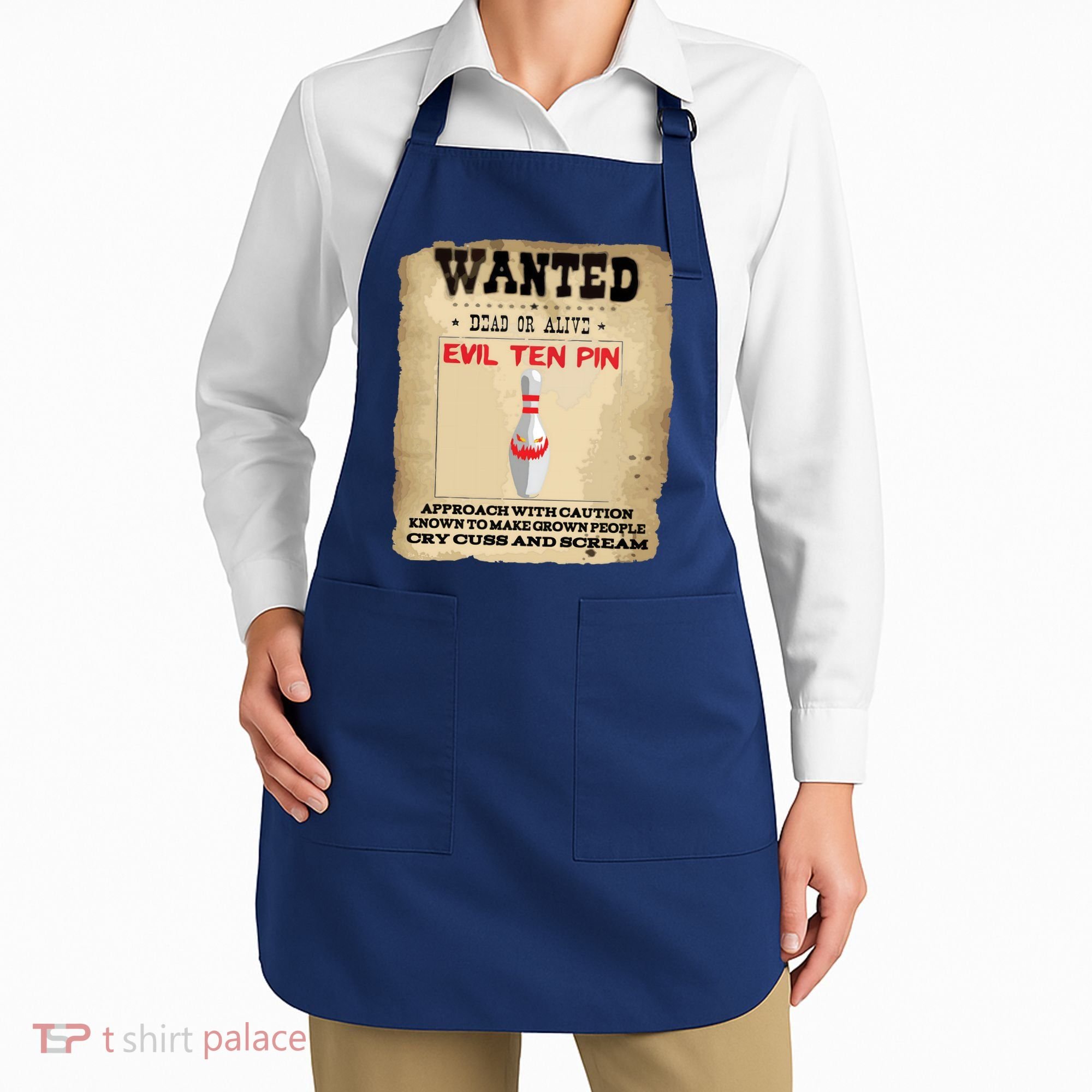 Evil Ten Pin 10 Funny Bowling Apron