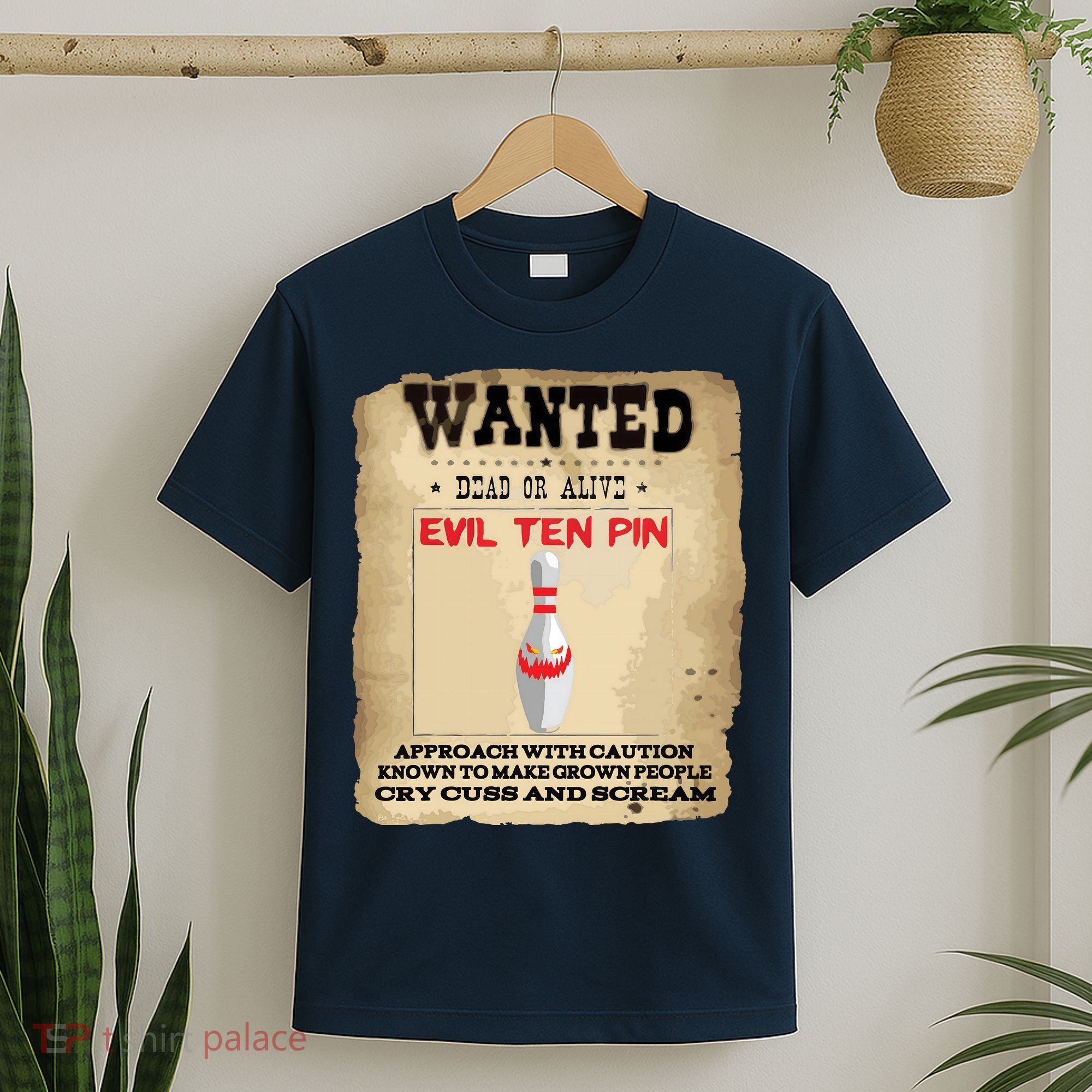 Evil Ten Pin 10 Funny Bowling T-Shirt