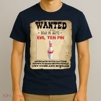 Evil Ten Pin 10 Funny Bowling T-Shirt thumb 3