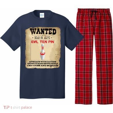 Evil Ten Pin 10 Funny Bowling Pajama Set