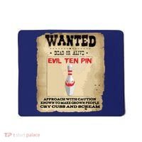 Evil Ten Pin 10 Funny Bowling Mousepad thumb 0