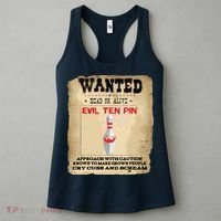 Evil Ten Pin 10 Funny Bowling Women's Tank Top thumb 3