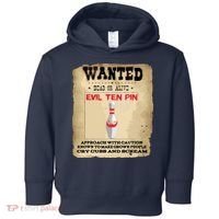 Evil Ten Pin 10 Funny Bowling Toddler Hoodie thumb 0