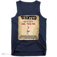 Evil Ten Pin 10 Funny Bowling Tank Top thumb 0