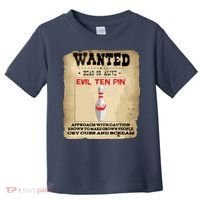 Evil Ten Pin 10 Funny Bowling Toddler T-Shirt thumb 0