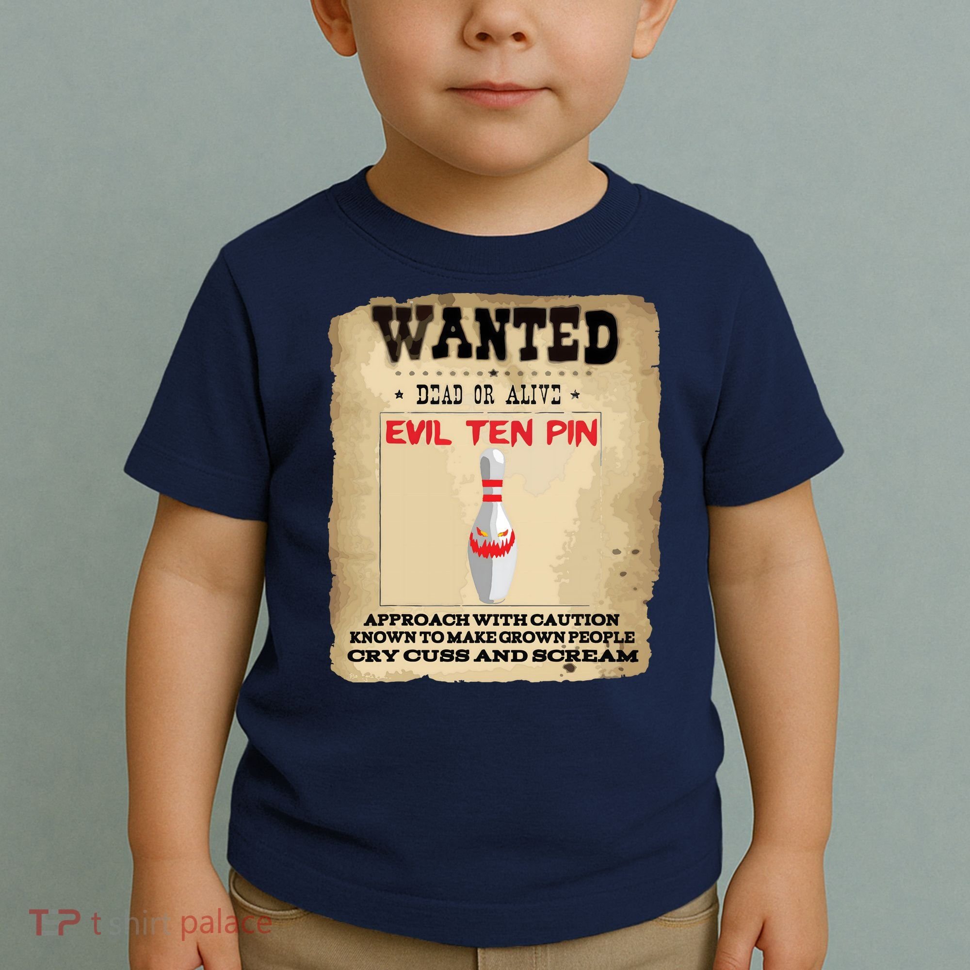 Evil Ten Pin 10 Funny Bowling Toddler T-Shirt
