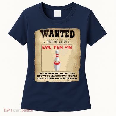 Evil Ten Pin 10 Funny Bowling Women's T-Shirt