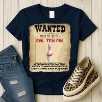 Evil Ten Pin 10 Funny Bowling Women's T-Shirt thumb 3